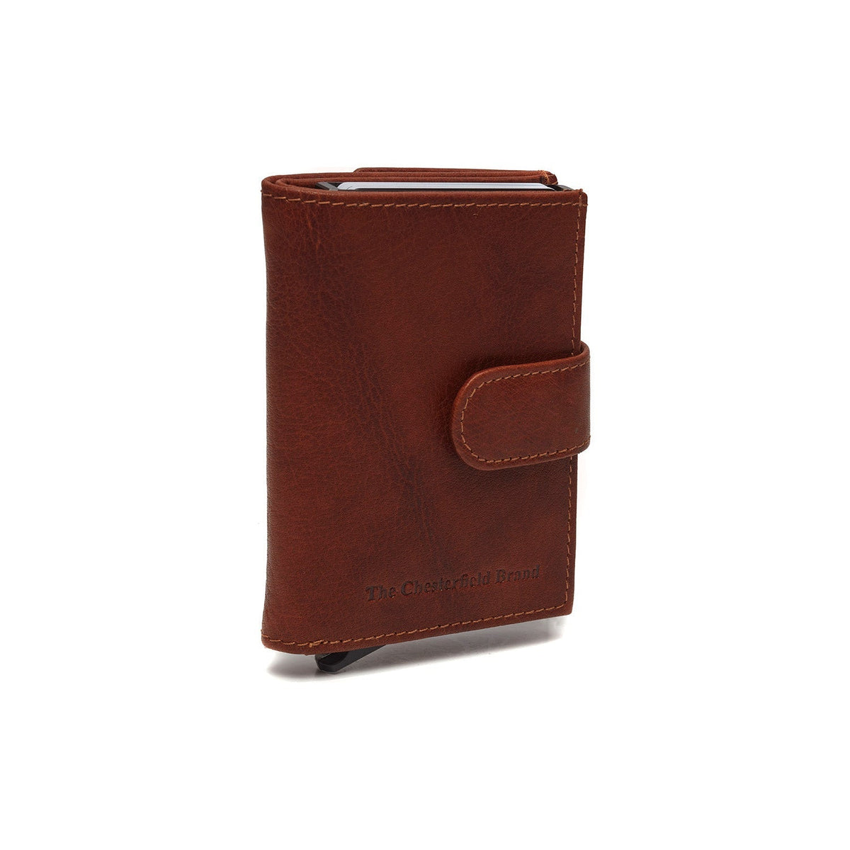 Cognac Leather Card Holder Hannover, detail view 5