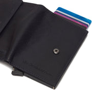 Navy Leather Card Holder Hannover, detail view 3