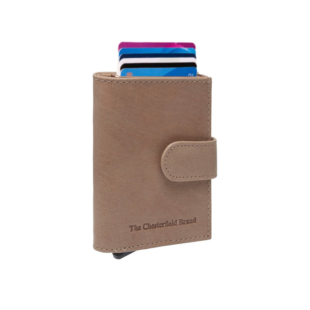 Off White Leather Card Holder Hannover, front view