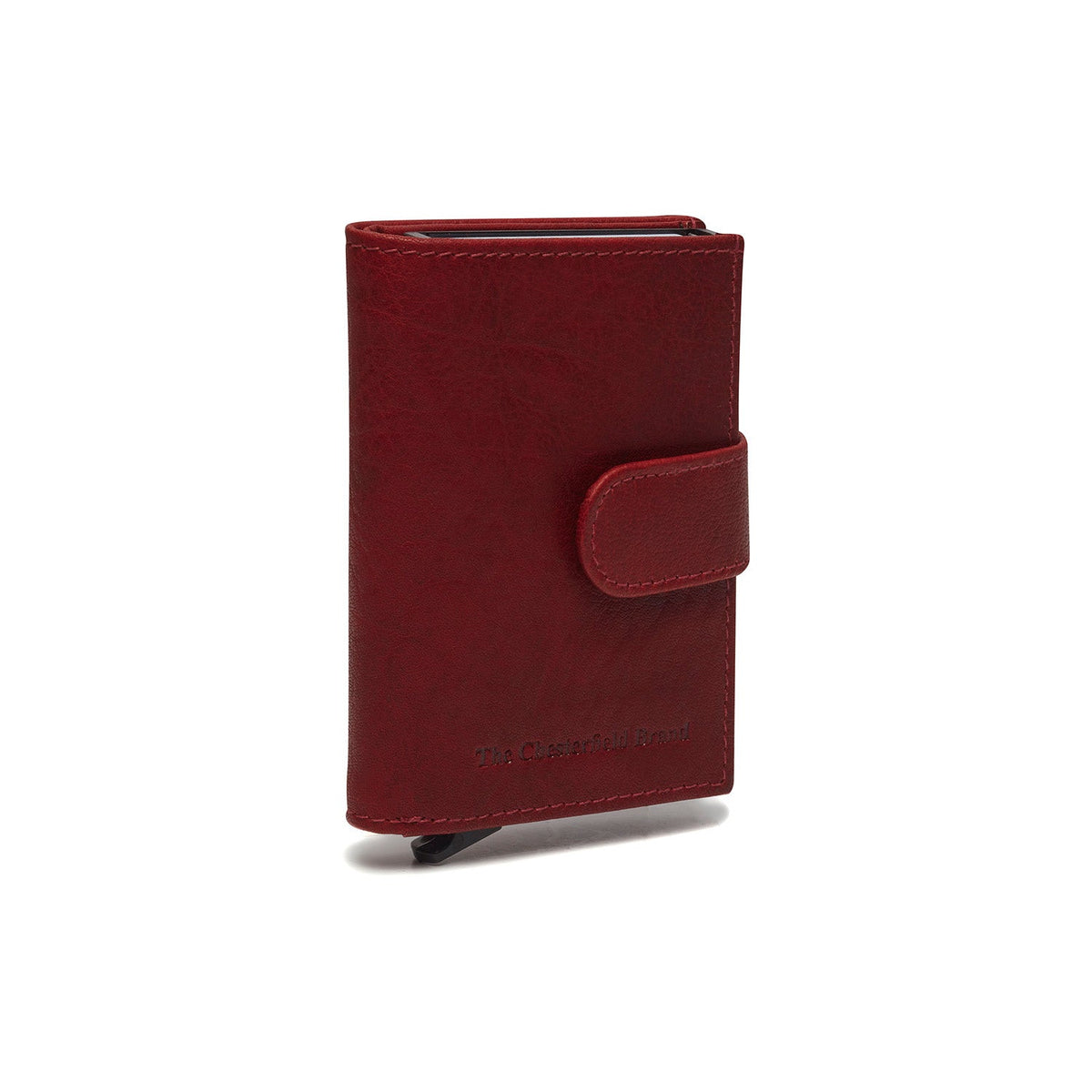 Red Leather Card Holder Hannover, detail view 4