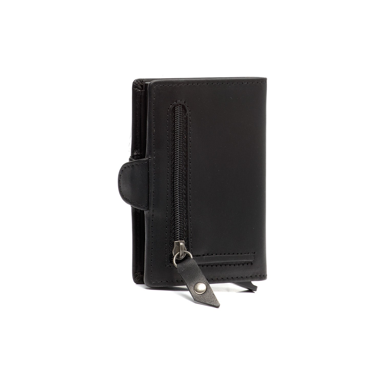 Black Leather Card Holder Lagos, detail view 3