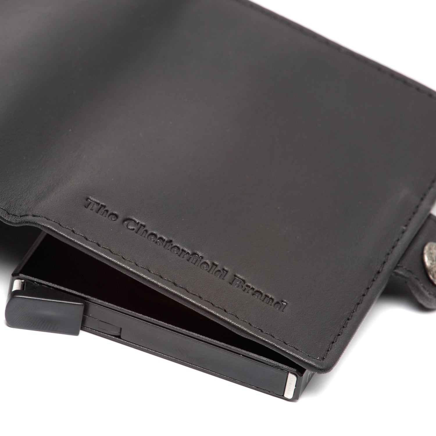 Black Leather Card Holder Lagos, product view 3