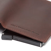 Brown Leather Card Holder Lagos, detail view 1
