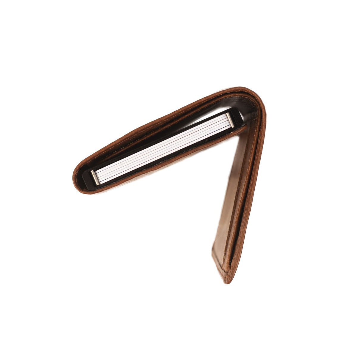 Cognac Leather Card Holder Lancaster, detail view 4