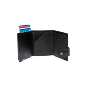 Black Leather Card Holder Larino, product view 3