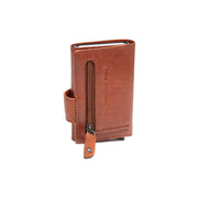 Cognac Leather Card Holder Larino, detail view 5