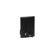 Black Leather Card Holder Leicester, detail view 1