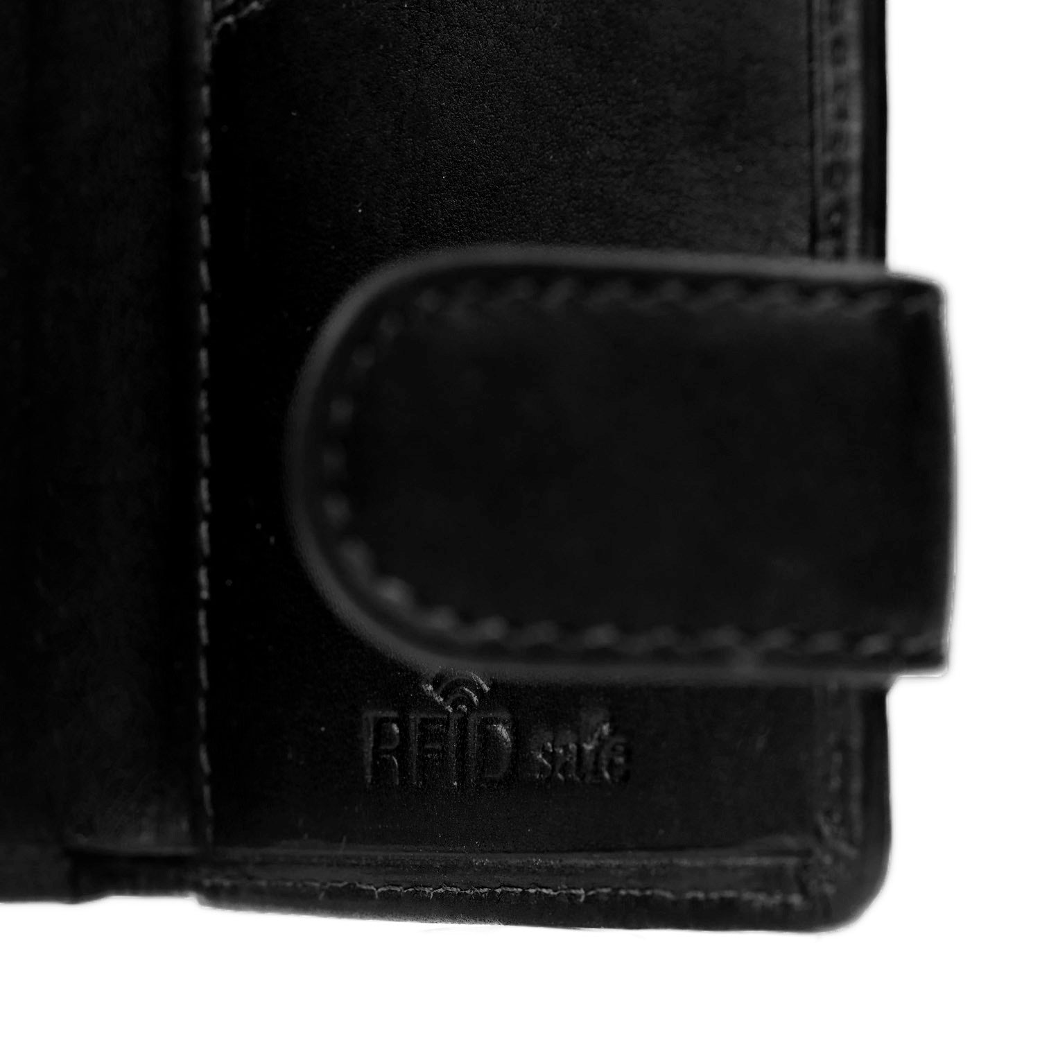 Black Leather Card Holder Leicester, detail view 5