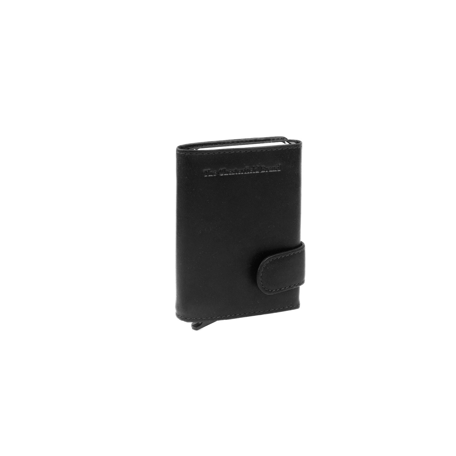 Black Leather Card Holder Leicester, detail view 6