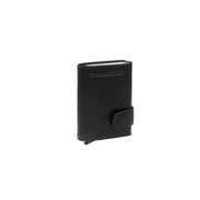Black Leather Card Holder Leicester, detail view 6