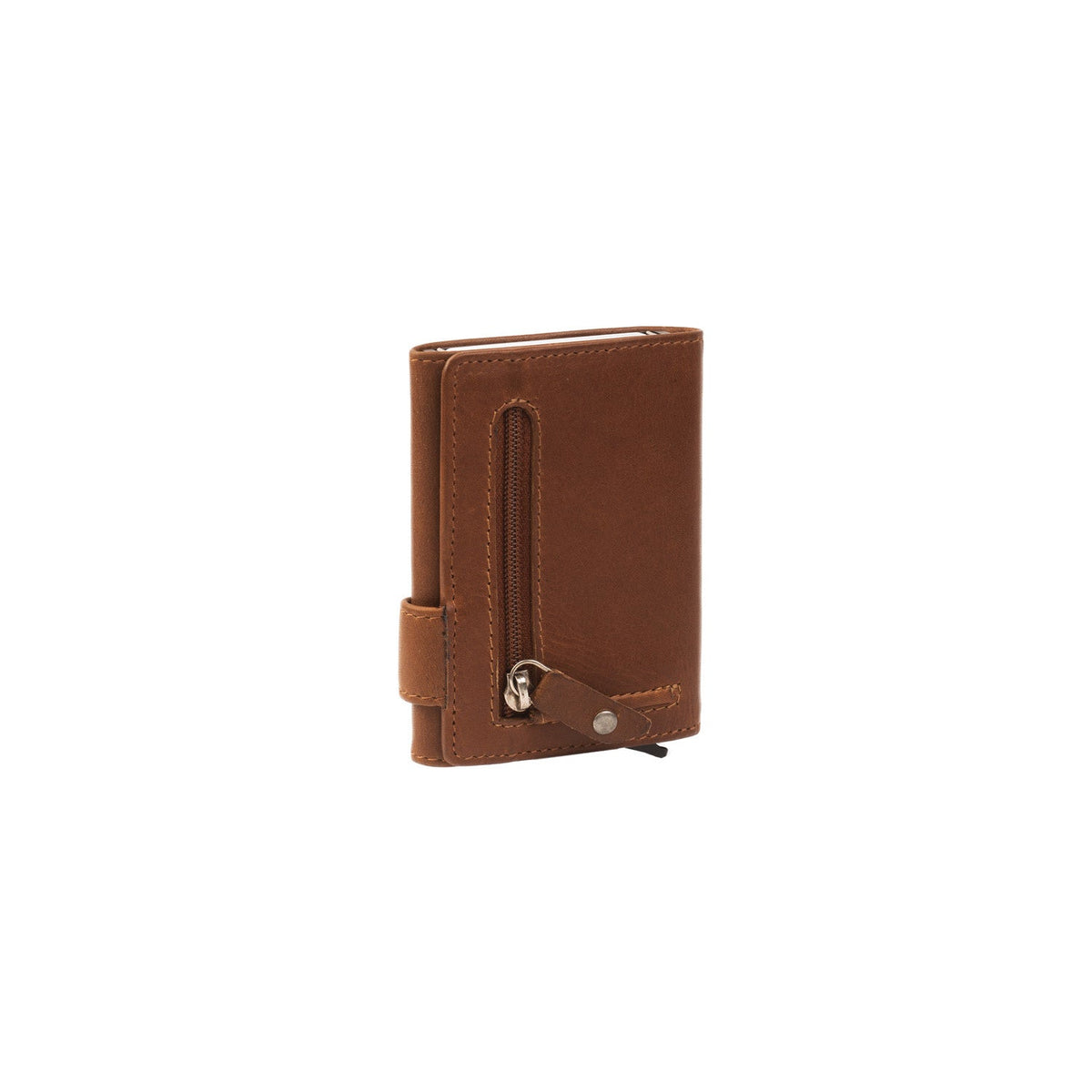 Cognac Leather Card Holder Leicester, detail view 1