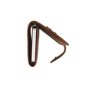 Cognac Leather Card Holder Leicester, detail view 4