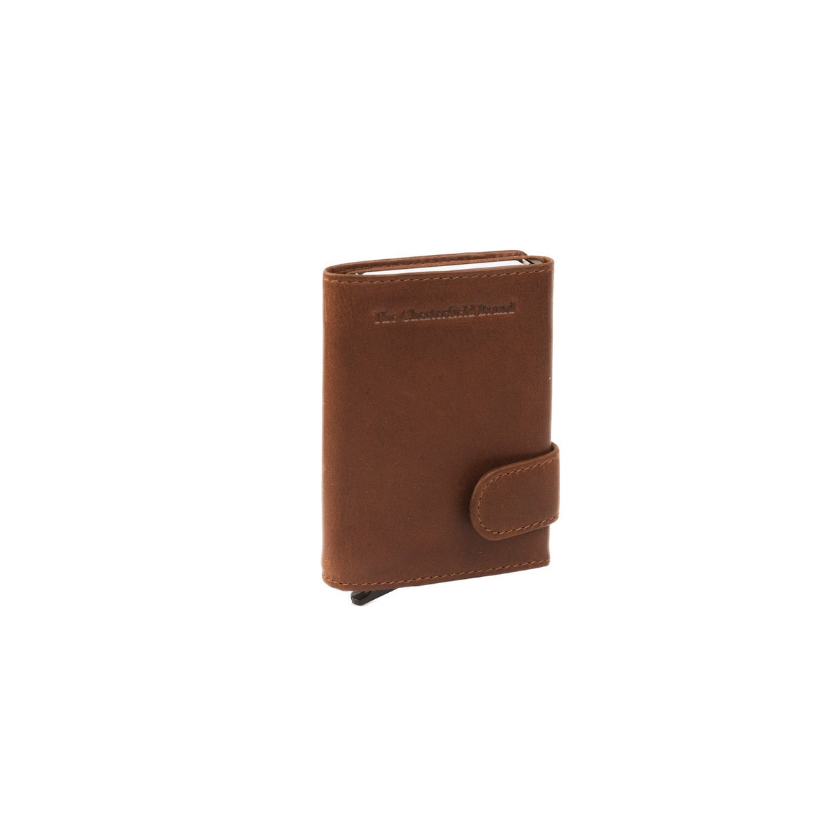 Cognac Leather Card Holder Leicester, detail view 6