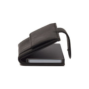 Black Leather Card Holder Leipzig, detail view 4