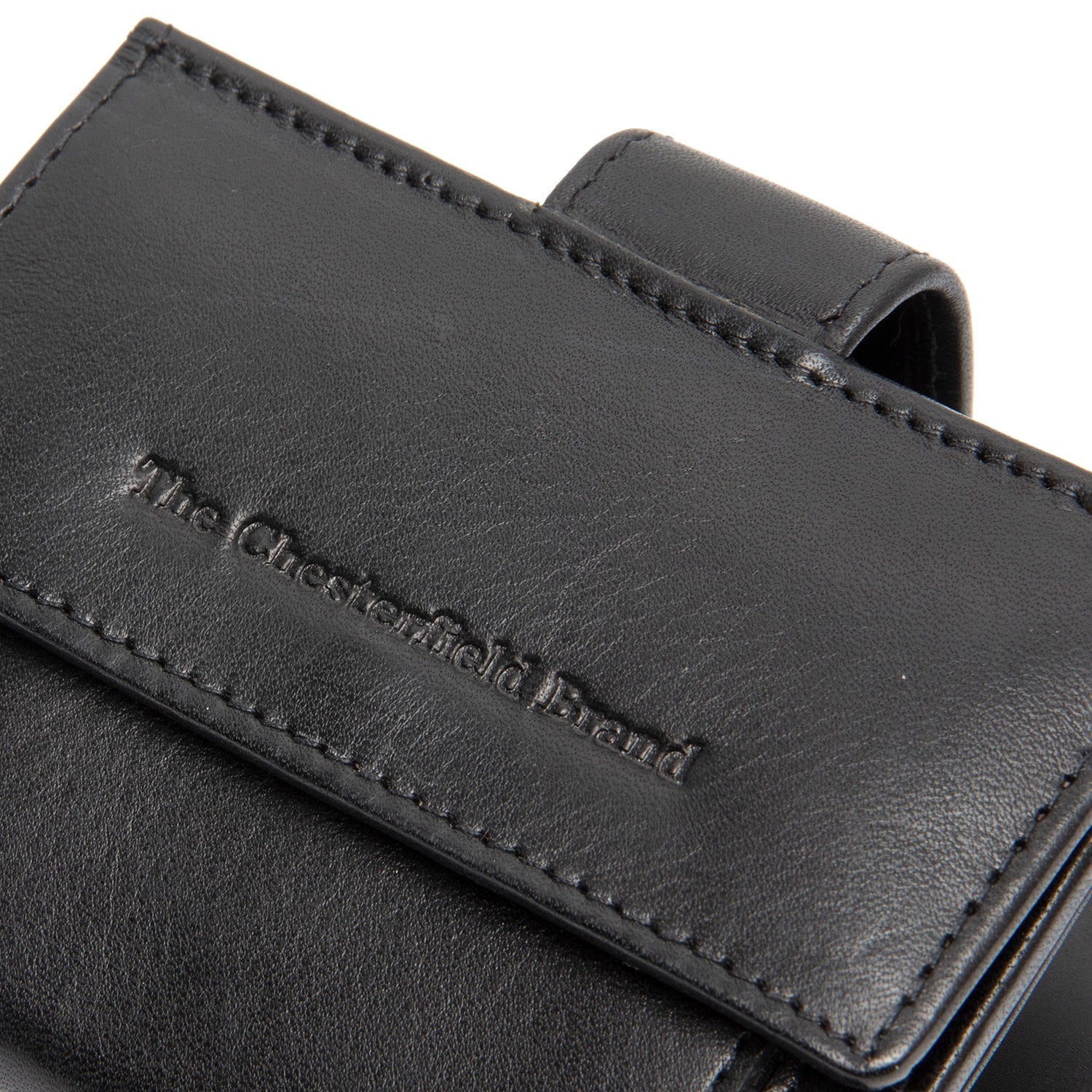 Black Leather Card Holder Lesina, detail view 1