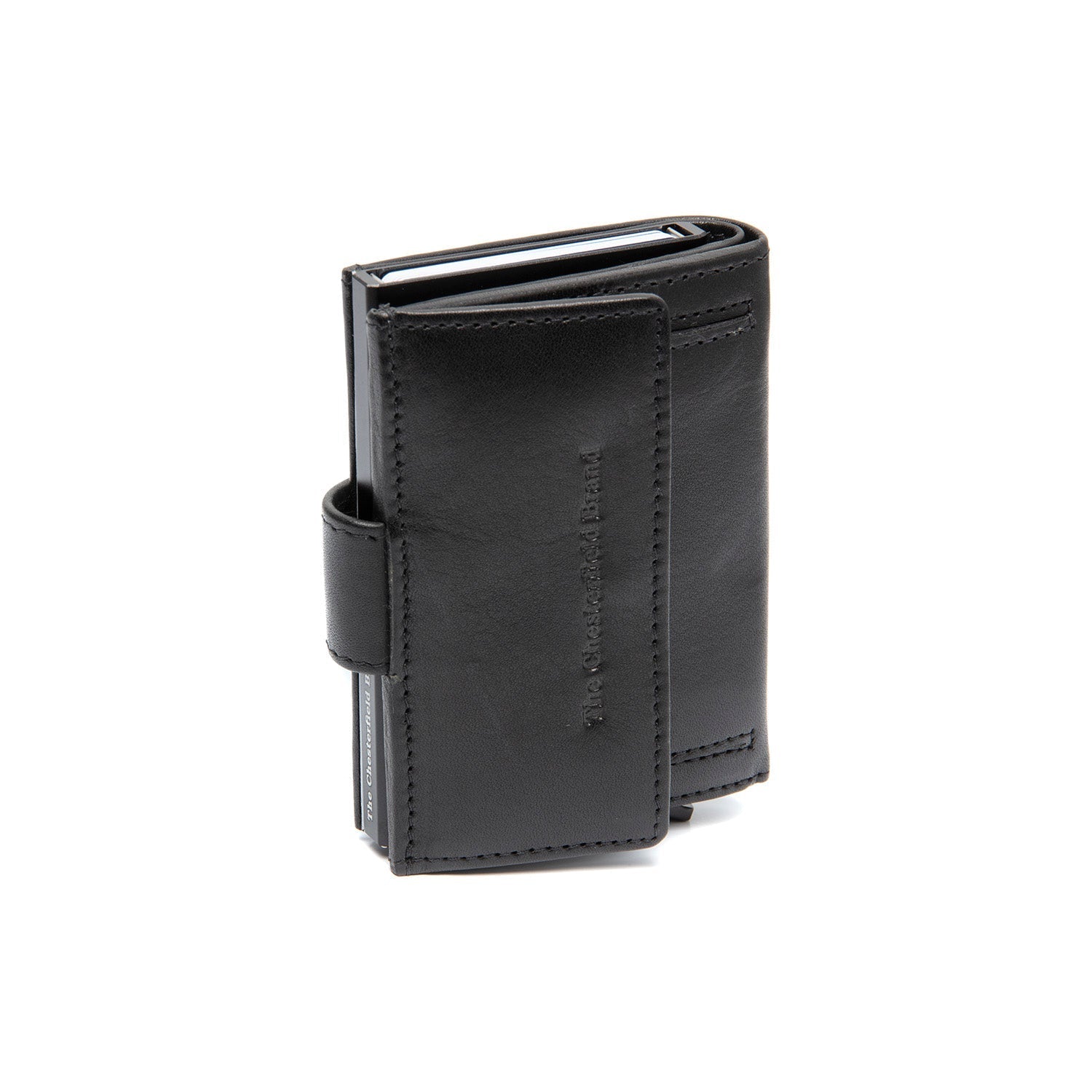 Black Leather Card Holder Lesina, detail view 3