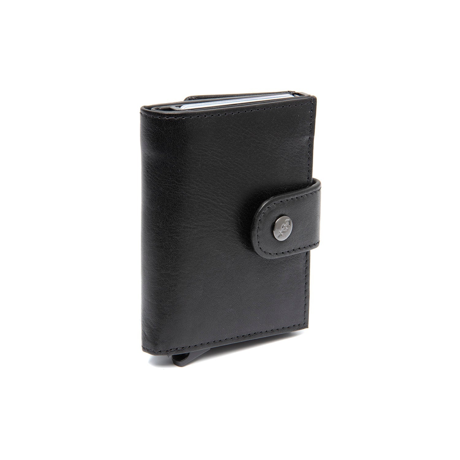 Black Leather Card Holder Lesina, detail view 4
