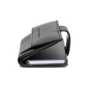 Black Leather Card Holder Lesina, product view 3