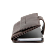Brown Leather Card Holder Lesina, detail view 1