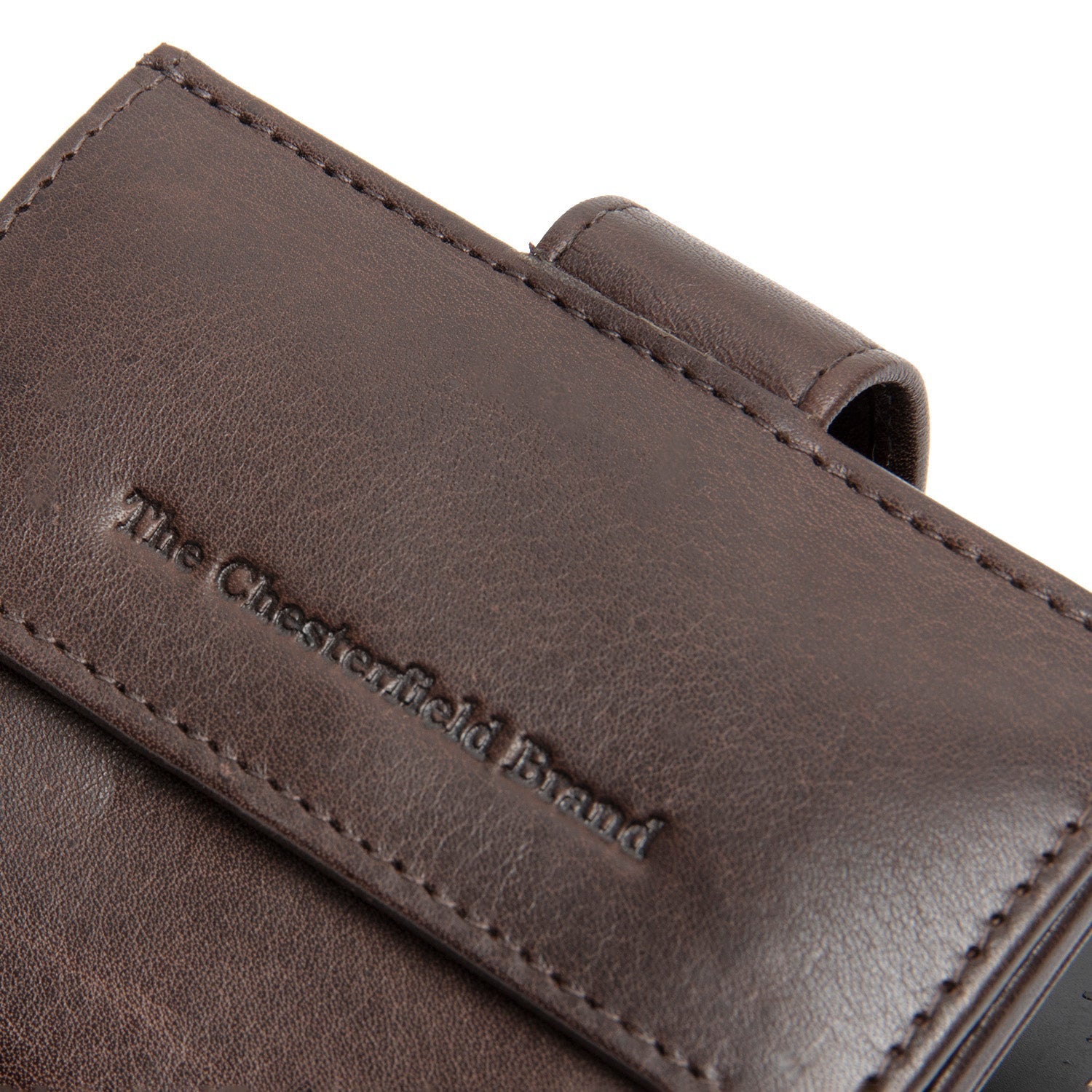 Brown Leather Card Holder Lesina, detail view 3
