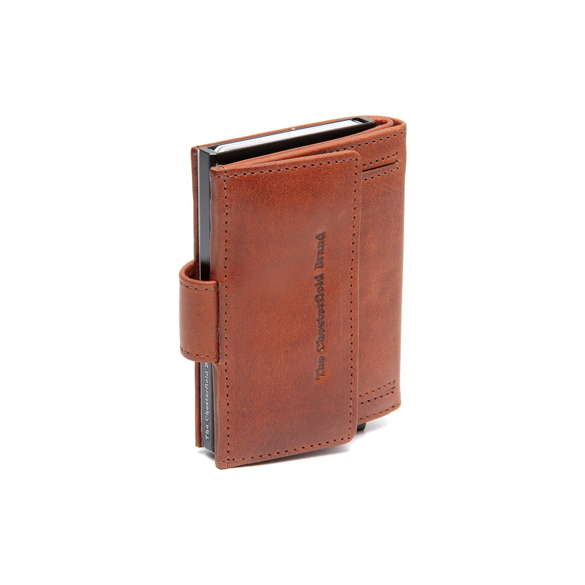 Cognac Leather Card Holder Lesina, detail view 4