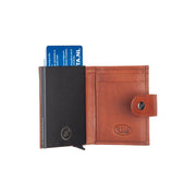 Cognac Leather Card Holder Lesina, product view 3