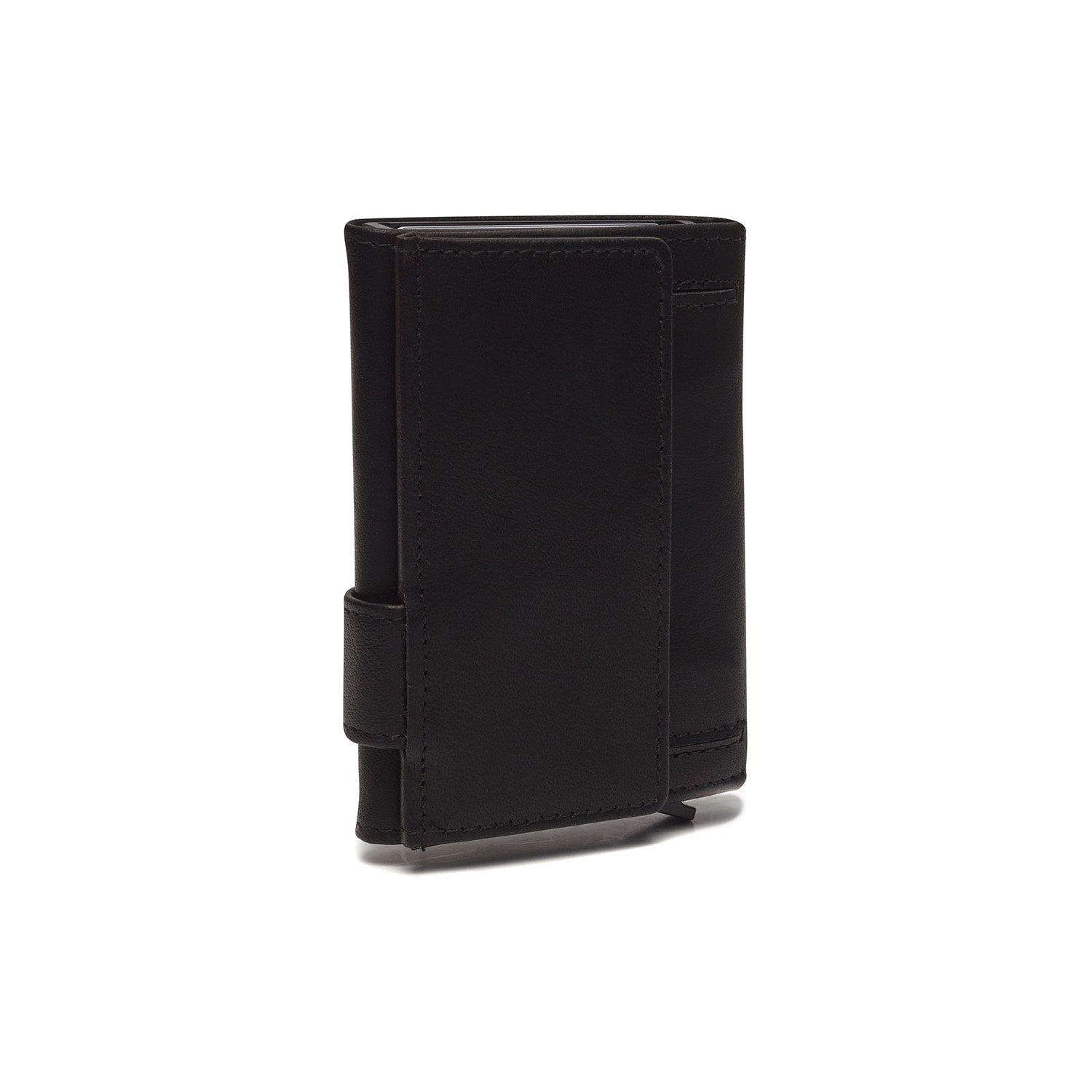 Black Leather Card Holder Mannheim, detail view 1