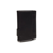 Black Leather Card Holder Mannheim, detail view 1