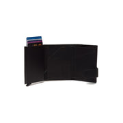 Black Leather Card Holder Mannheim, detail view 3