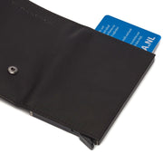 Black Leather Card Holder Mannheim, detail view 5