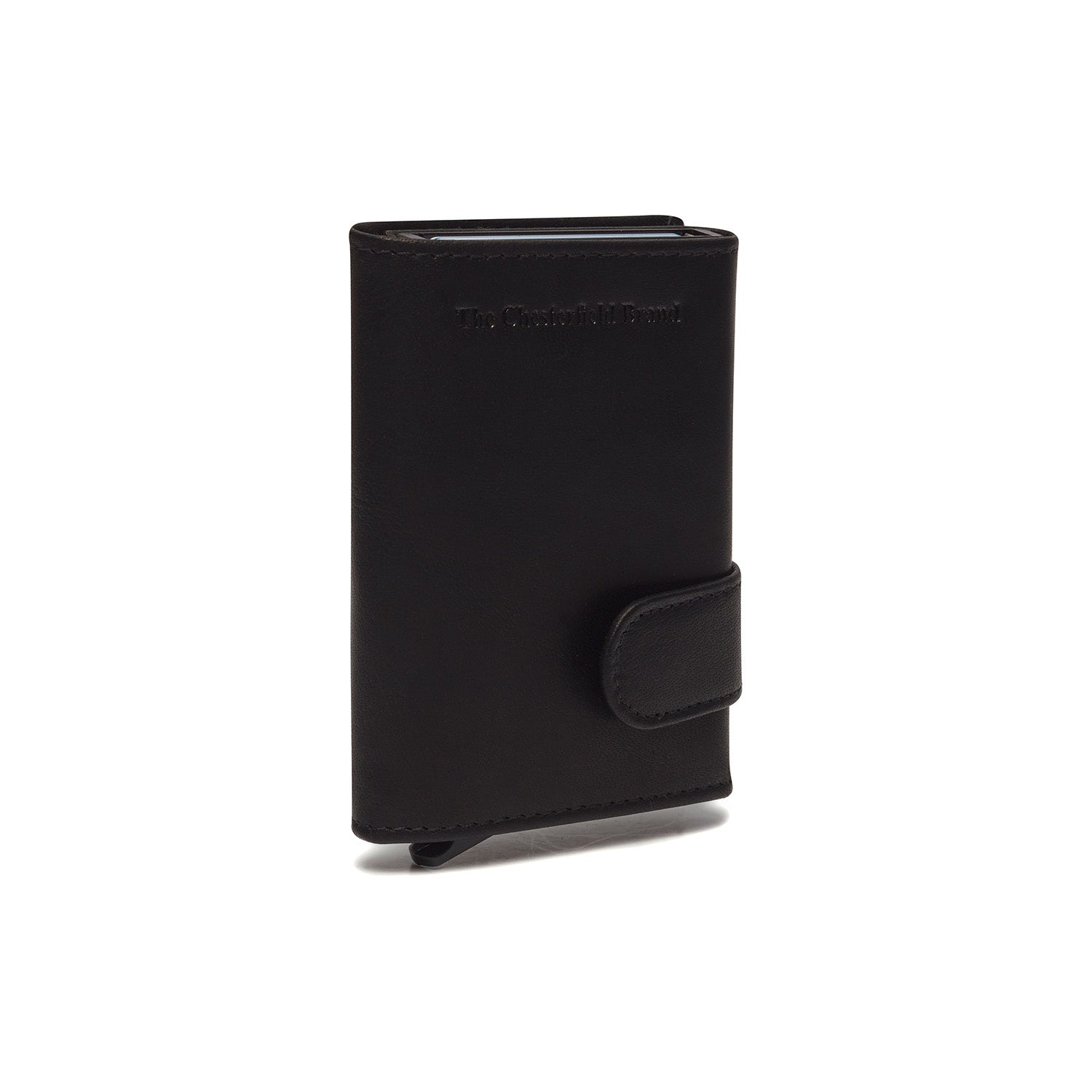 Black Leather Card Holder Mannheim, detail view 6