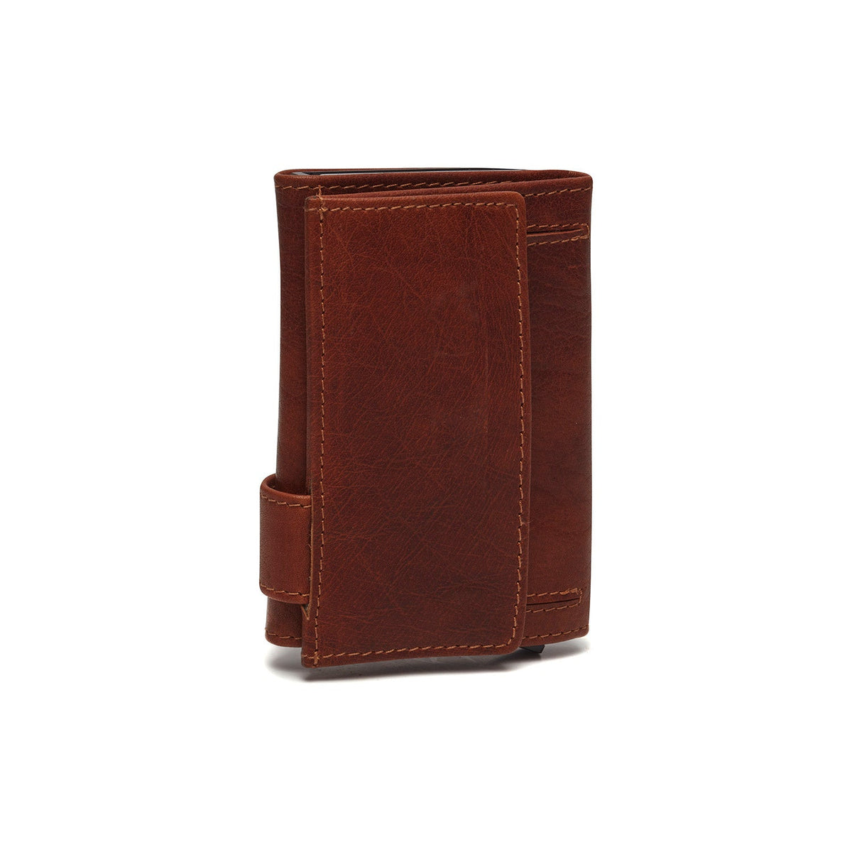 Cognac Leather Card Holder Mannheim, detail view 1