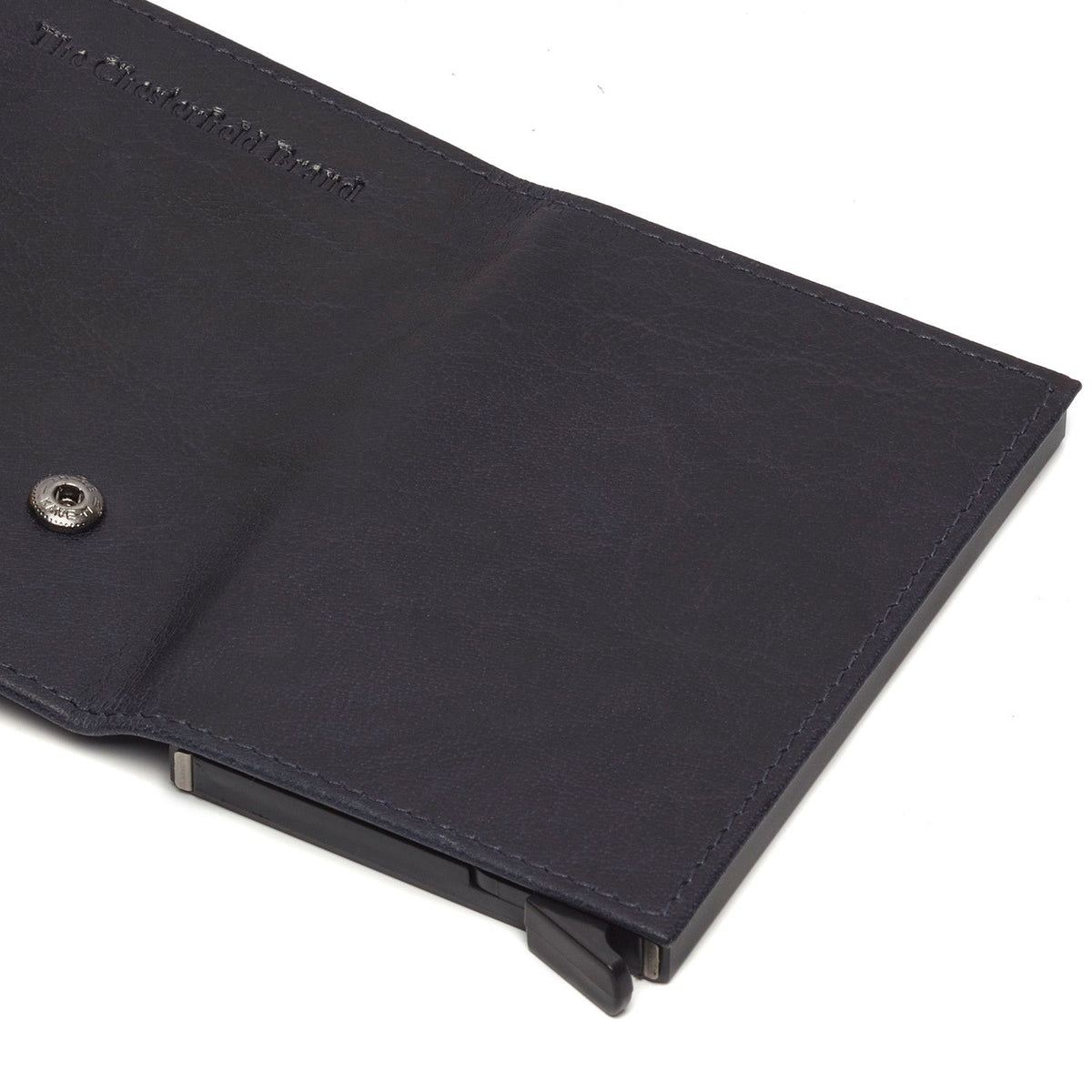 Navy Leather Card Holder Mannheim, detail view 6
