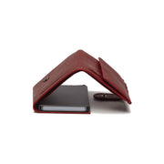Red Leather Card Holder Mannheim, detail view 1