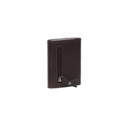 Brown Leather Card Holder Palma, detail view 1