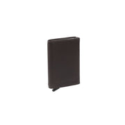 Brown Leather Card Holder Palma, detail view 6