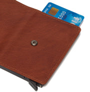 Cognac Leather Card Holder Paris, detail view 5