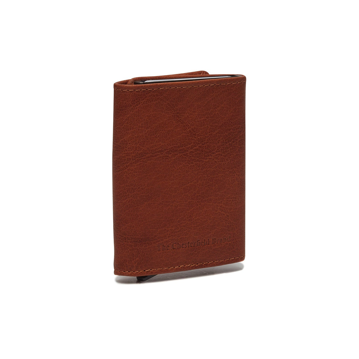 Cognac Leather Card Holder Paris, detail view 6