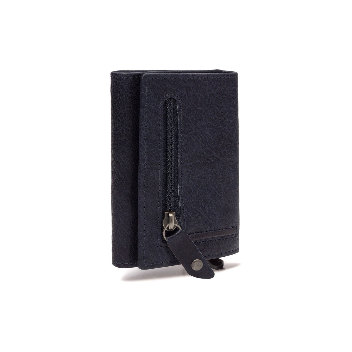 Navy Leather Card Holder Paris, detail view 1