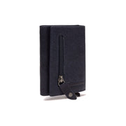 Navy Leather Card Holder Paris, detail view 1