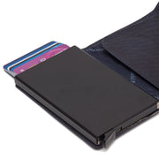 Navy Leather Card Holder Paris, detail view 4
