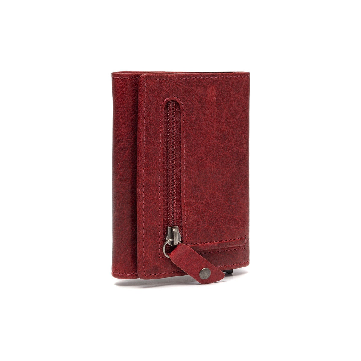 Red Leather Card Holder Paris, detail view 1