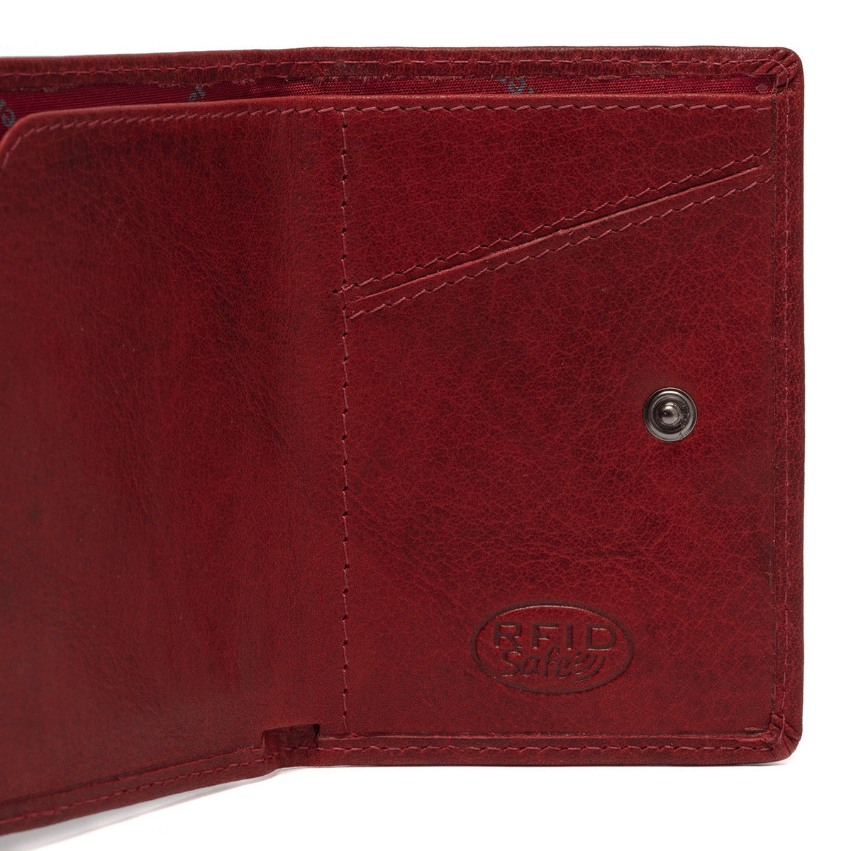 Red Leather Card Holder Paris, detail view 5