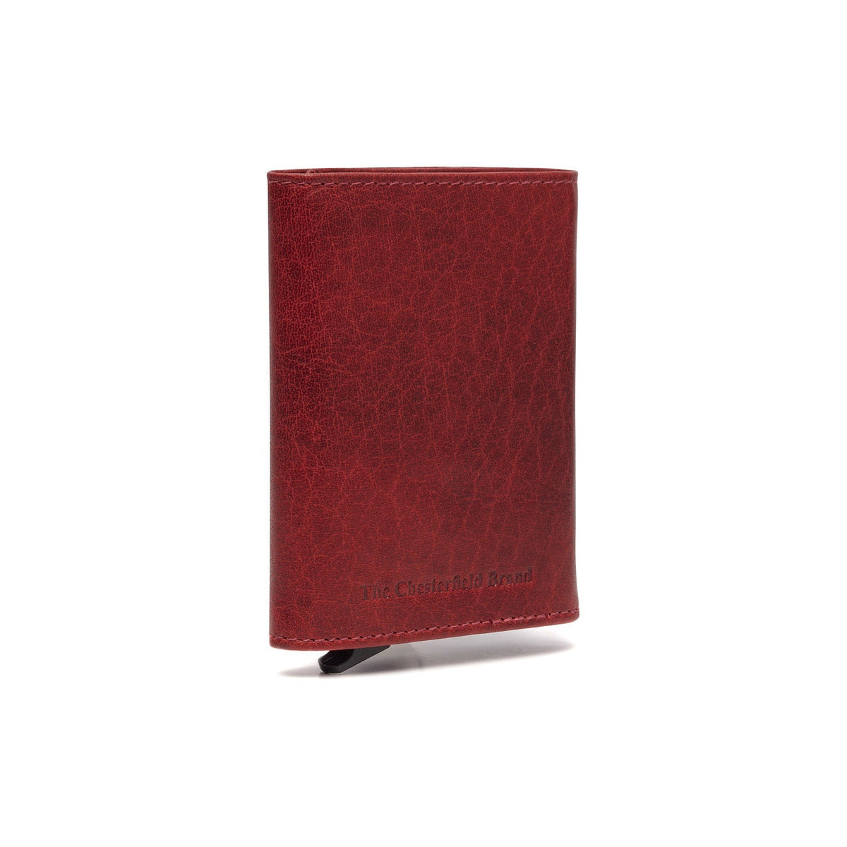 Red Leather Card Holder Paris, detail view 6