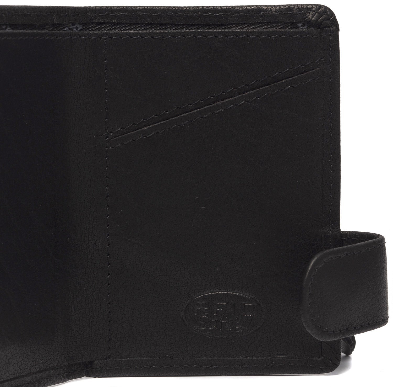 Black Leather Card Holder Portland, detail view 5