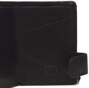 Black Leather Card Holder Portland, detail view 5