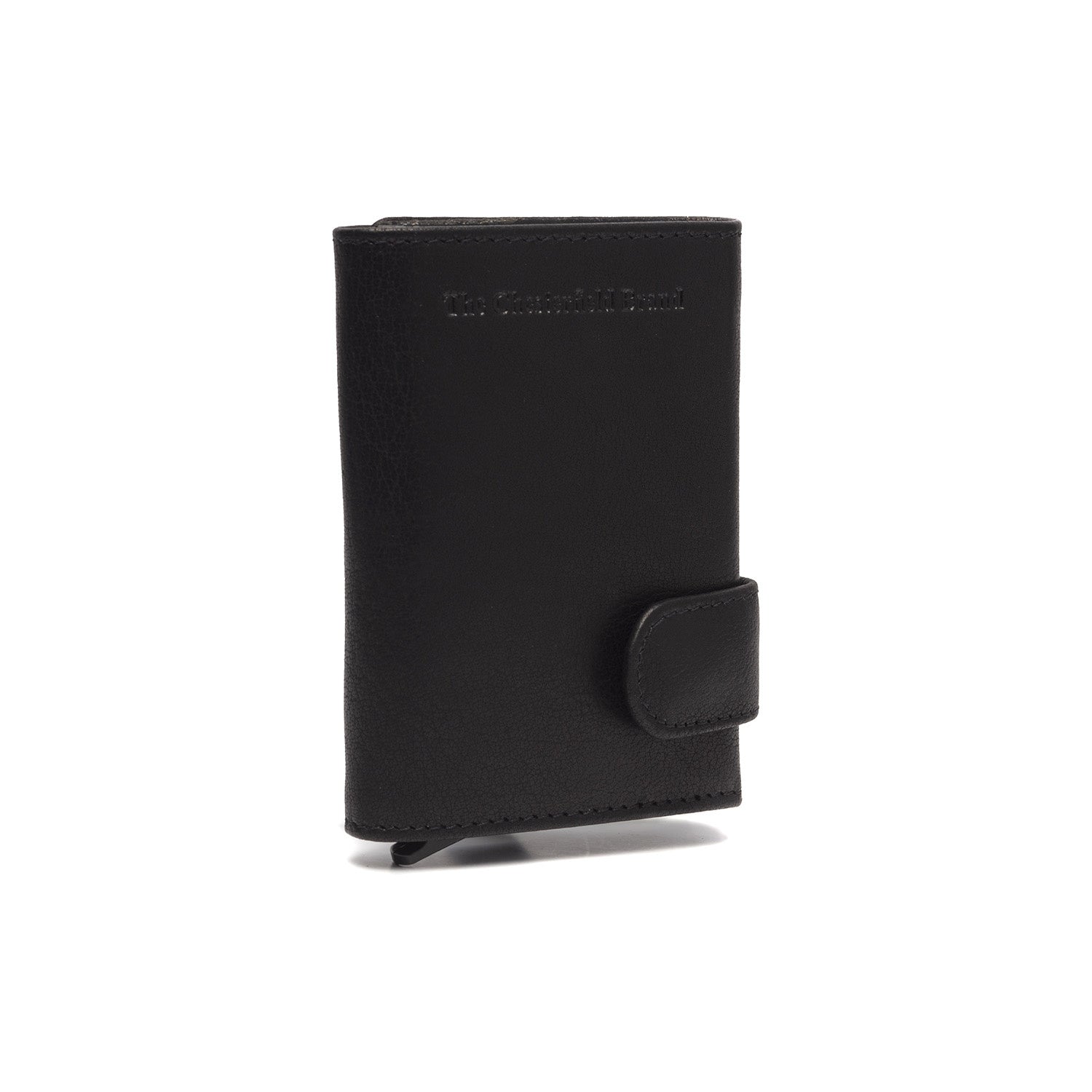 Black Leather Card Holder Portland, detail view 6