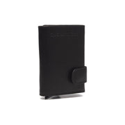 Black Leather Card Holder Portland, detail view 6