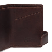 Brown Leather Card Holder Portland, detail view 5