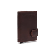 Brown Leather Card Holder Portland, detail view 6
